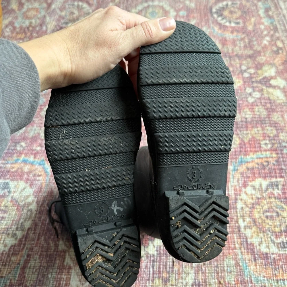 Kamik Black Rubber Kids Raindrops 3 Rain Boots